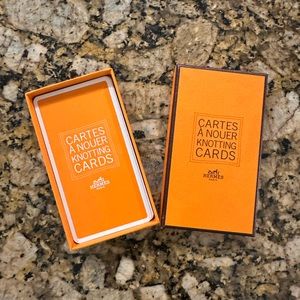 Hermes scarf knotting cards